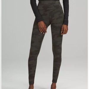 Green Camo Lululemon Leggings